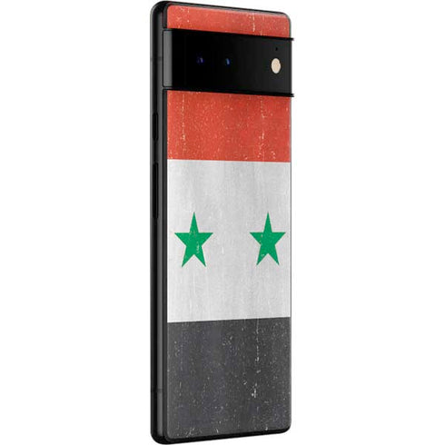 Syria Flag Distressed Google Pixel 6 Pro Skin